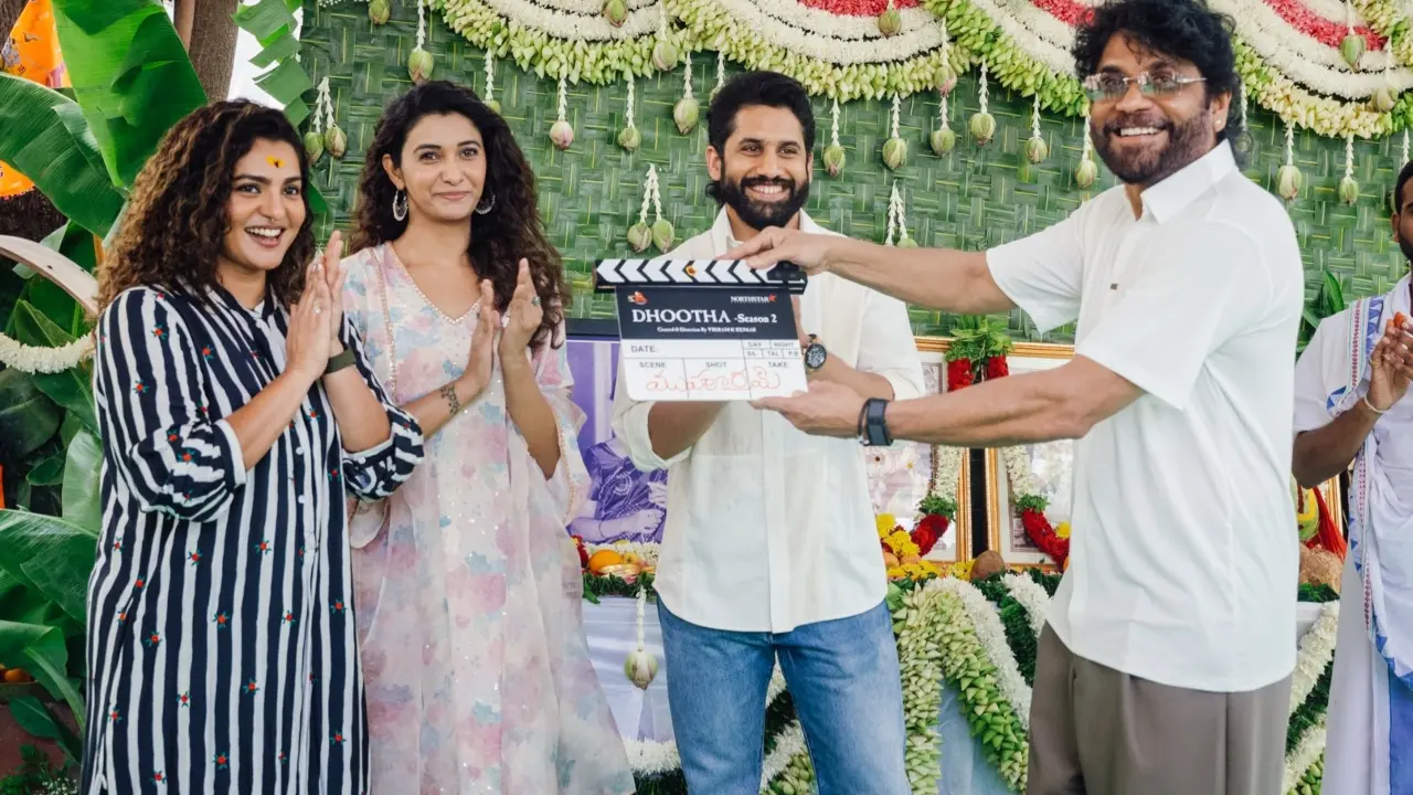 Naga Chaitanya on Dhootha 2 sets (Pic/X)