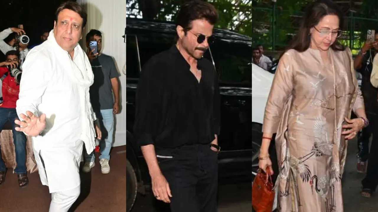 Spotted in the city: Govinda, Anil Kapoor at Pahlaj Nihalani's prayer meet Spotted in the city (Pics/Yogen Shah)
