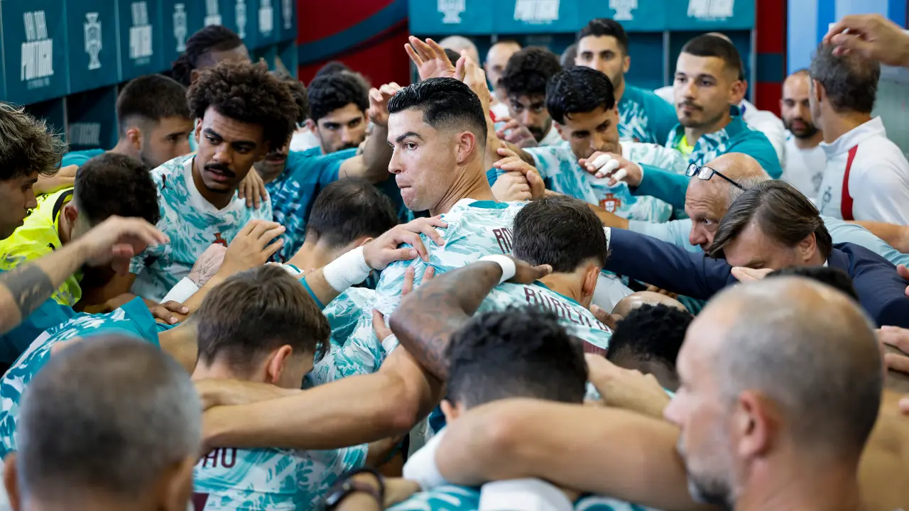 'It's a generation that will make the Portuguese people happy...': Ronaldo Cristiano Ronaldo along with Portugal's teammates (Pic: X/@Cristiano)