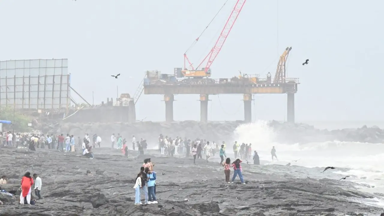 In Photos: Mumbai's monsoon story begins with rain, clouds and cooler weather Mumbai finally witnessed the official onset of the southwest monsoon on Tuesday, nearly a fortnight later than its normal arrival date of June 11. (PIC/ SATEJ SHINDE)