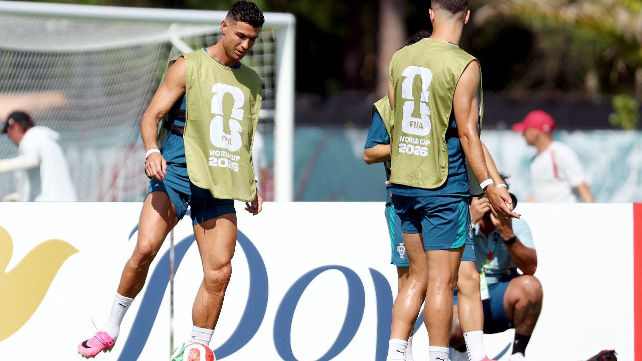 Ronaldo was poor in Portugal's 1-1 draw against DR Congo in their opening match of the FIFA World Cup 2026 campaign, where the veteran striker struggled to make an impact. (Pic: AFP)