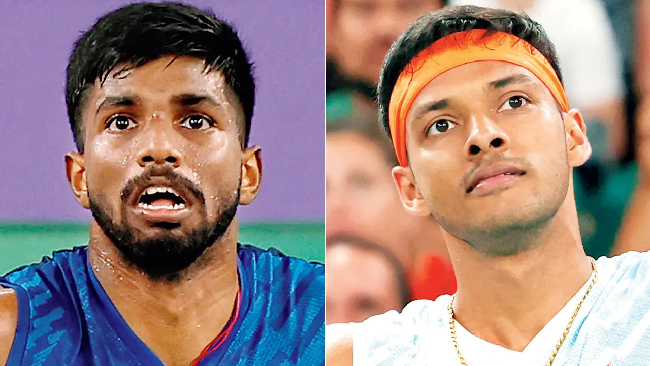 Satwiksairaj Rankireddy and Chirag Shetty. Pics/AFP