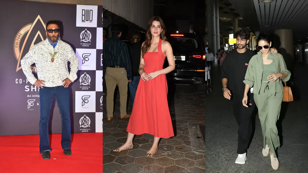 Spotted in the city: Jackie Shroff, Kriti Sanon, Shahid Kapoor and more Spotted in the city. Pics via Yogen Shah