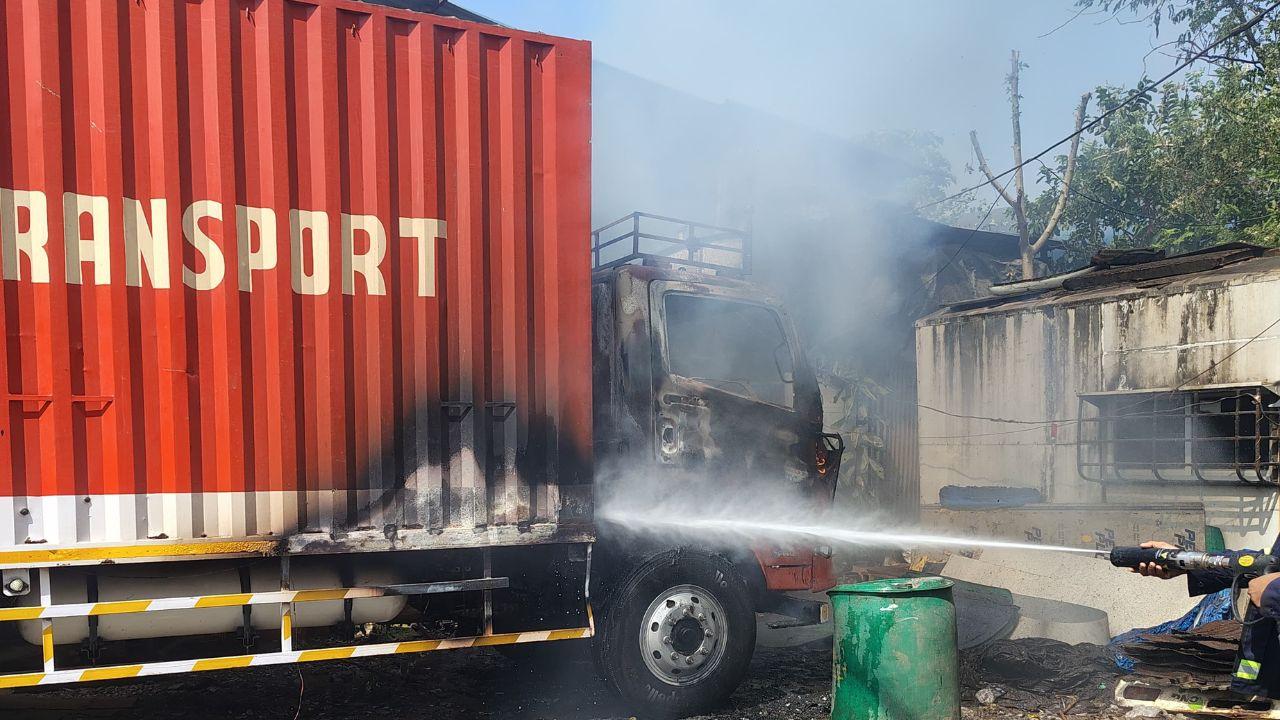 The fire was reported at 2.53 pm.