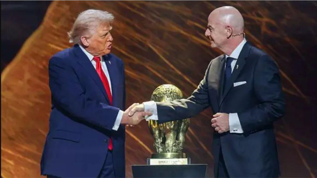 Donald Trump and Gianni Infantino (File pic)