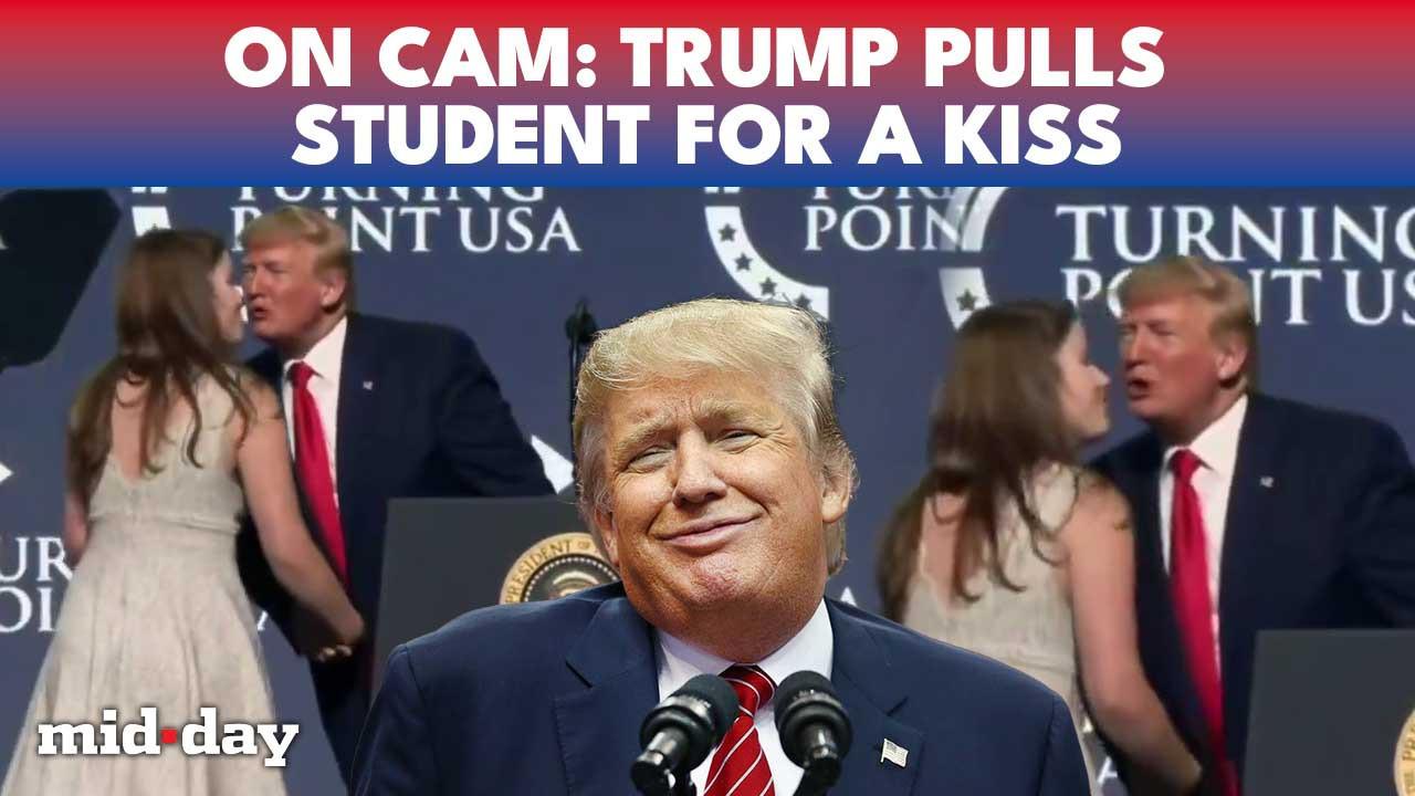 Trump pulls student back, viral kiss moment from 2019 sparks fresh row