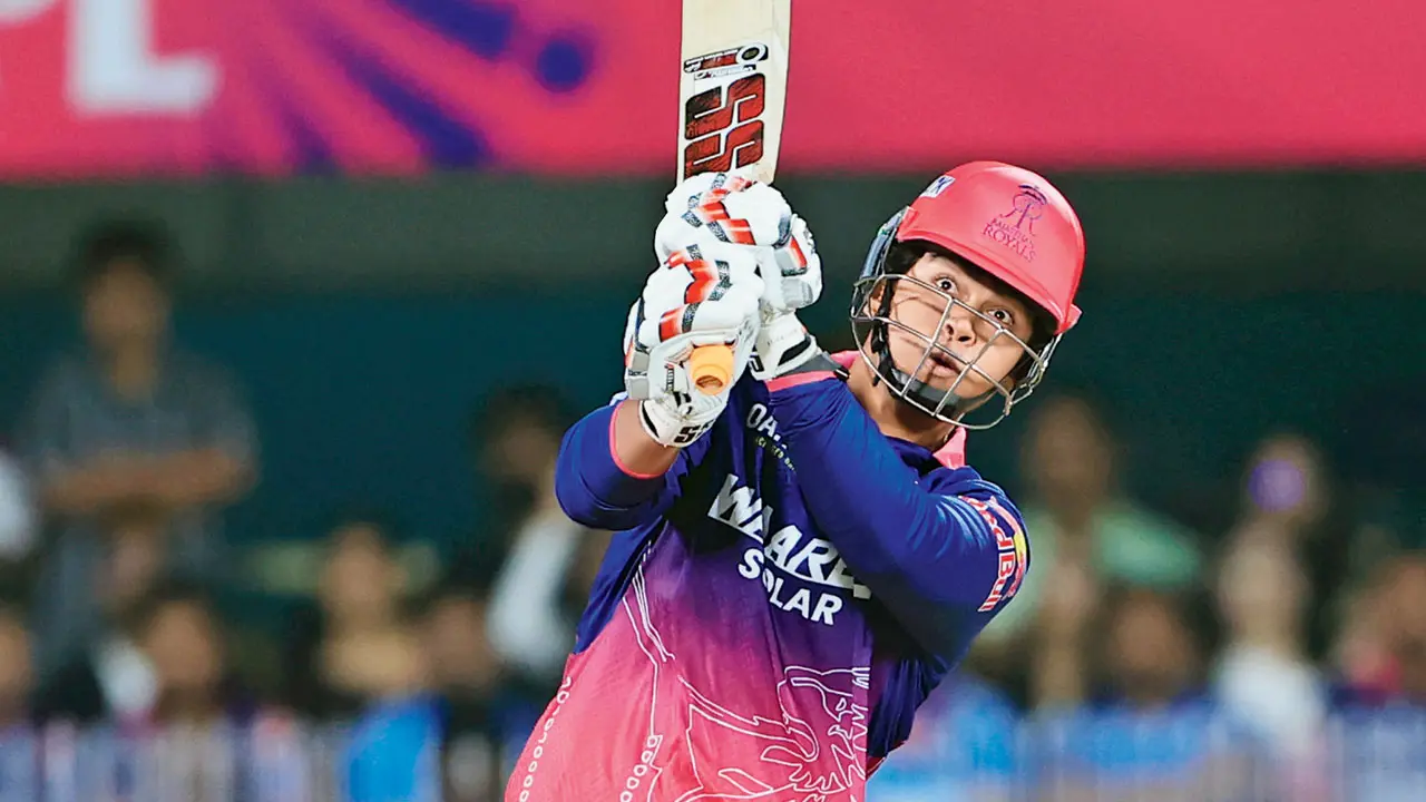 Rajasthan Royals opener Vaibhav Sooryavanshi during the match against Mumbai Indians in Guwahati recently. Pic/IPL