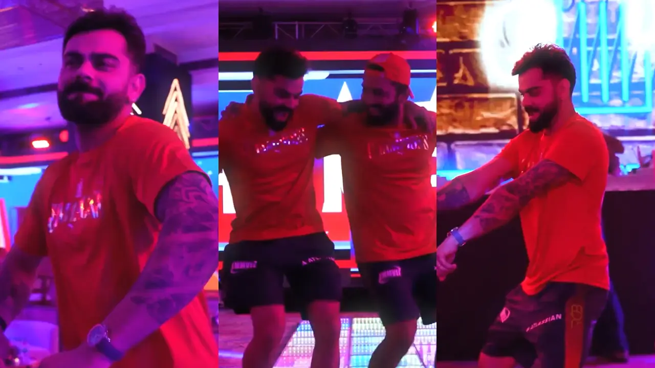 IPL 2026 final | WATCH: Virat Kohli showcases dancing skills after RCB's triumph in Ahmedabad Virat Kohli, Dinesh Karthik (Pic: X/@RCBTweets)
