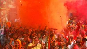 IN PHOTOS: Gulal fills the air as Agra marks Holi celebrations