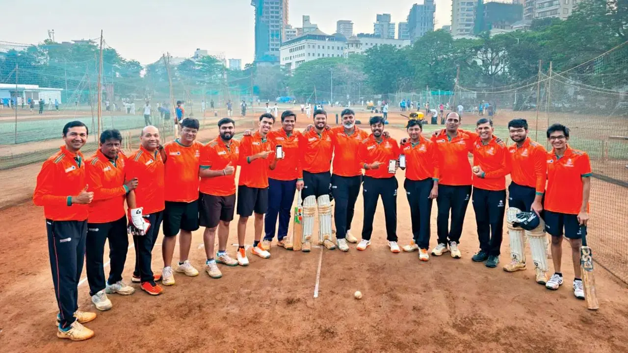 Long-time club teammates of the Youngmen’s Cricket Club from Matunga Gymkhana display their camaraderie as they organize a one-day trip to Ahmedabad via early-morning Vande Bharat train, blending loyalty, tradition, and their love for cricket