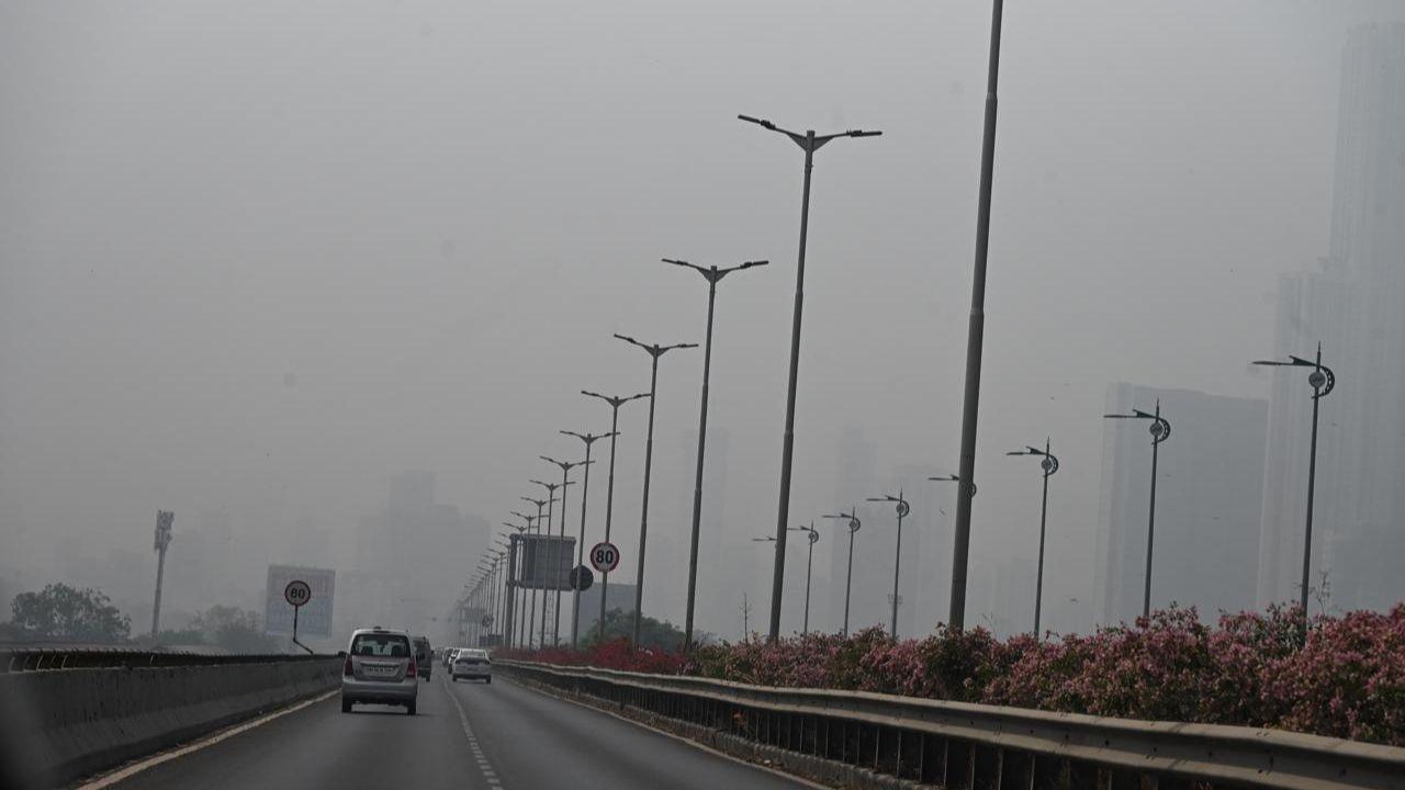 Mumbai's AQI that dipped to 111 on Thursday remained in the moderate category; however, the hazy skies made the conditions look a bit concerning