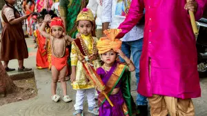 IN PHOTOS: Tiny tots lead procession on eve of Gudi Padwa in Lower Parel