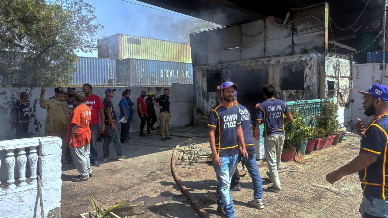 The policemen had been hit by 