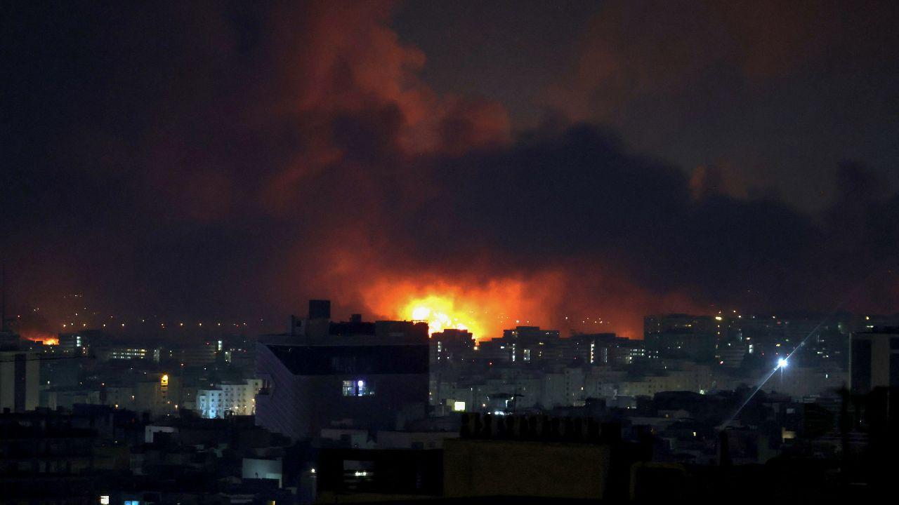 Flames and thick smoke rise from the airport complex as videos circulating online show the aftermath of the strikes on Mehrabad Airport, one of Tehran’s key aviation hubs as per CNN
