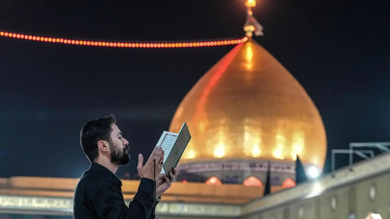 The Kufa Mosque, one of the oldest and most revered mosques in the Islamic world, located in the holy city of Kufa south of Baghdad in Iraq, draws thousands of Shia pilgrims every year during Ramadan