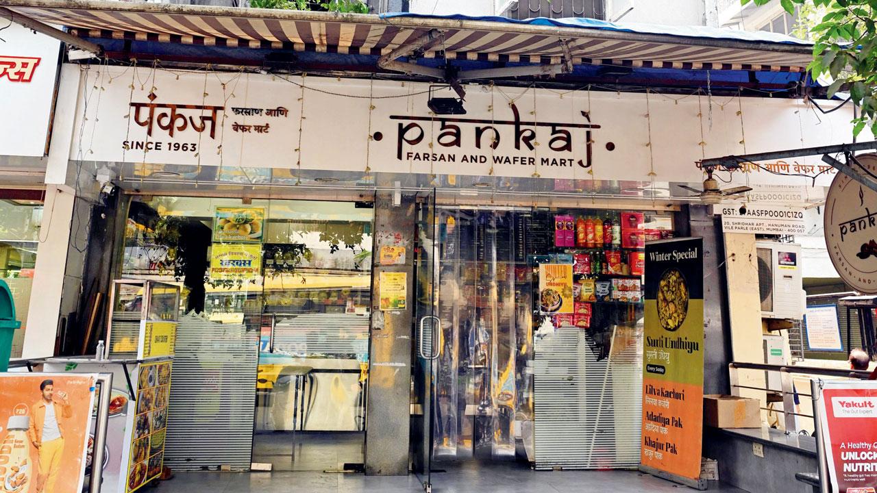 A view of the store, Pankaj Farsan and Wafer Mart