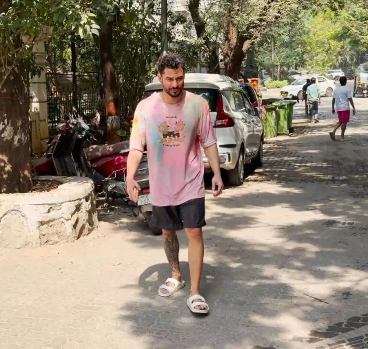 Soha Ali Khan and Neha Dhupia, celebrated Holi with great enthusiasm on Tuesday with boundless energy, revelling in the vibrant festival of colours with their children.