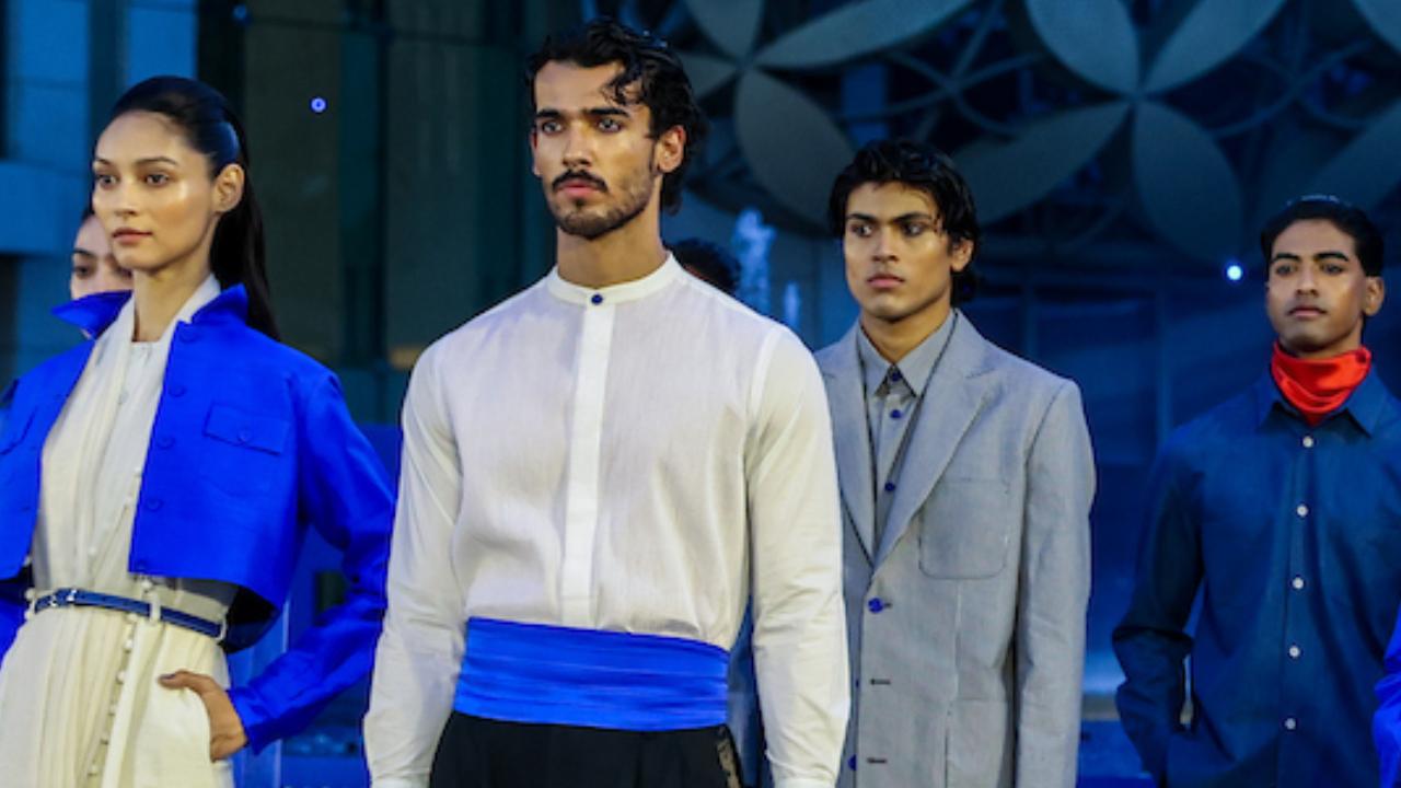 A play on the word sartorial, Sari’torial brings together the ease of the sari with the precision of tailoring, integrating stitched and unstitched forms, as well as masculine and feminine elements. The garments are designed to be layered, adaptable and quietly distinctive