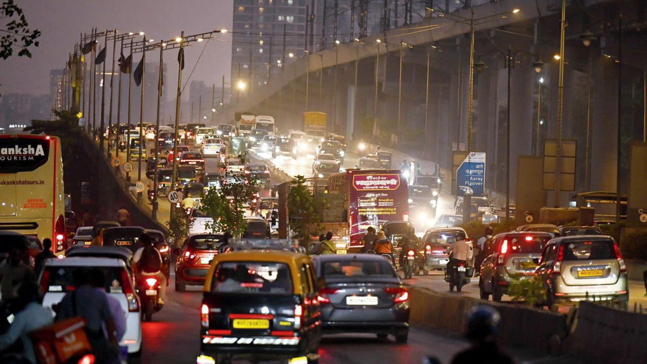 The Aarey Colony flyover in Goregaon on March 1. PIC/SATEJ SHINDE