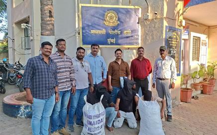 Malwani Police arrests three in Rs 18.5 lakh drug seizure. (Pic/Special arrangement)