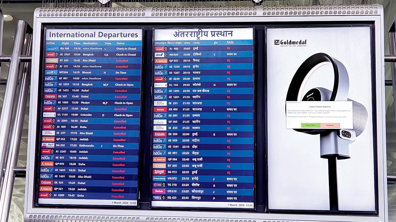 Israel-US strike on Iran: Gulf route travellers stranded at Mumbai airport