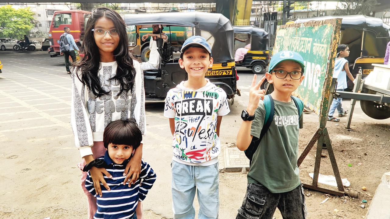Kids from Pune wanted to ride the toy train ride. PIC/BY SARTHAK MEHTA