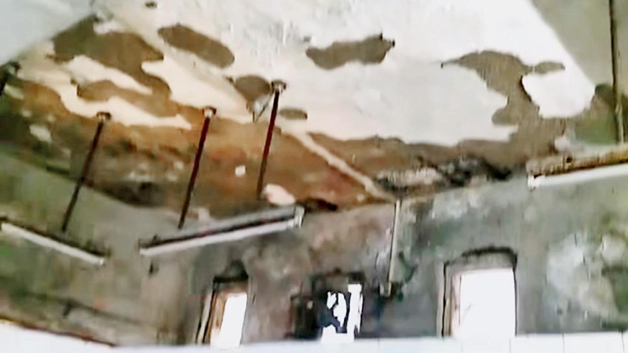 The crumbling depot lobby. PICS/Rajendra B Aklekar