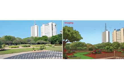 Nehru Garden in Churchgate, among four parks slated for a facelift under BMC’s horticulture plan. Pics/Sayyed Sameer Abedi, Imaging/Uday Mohite