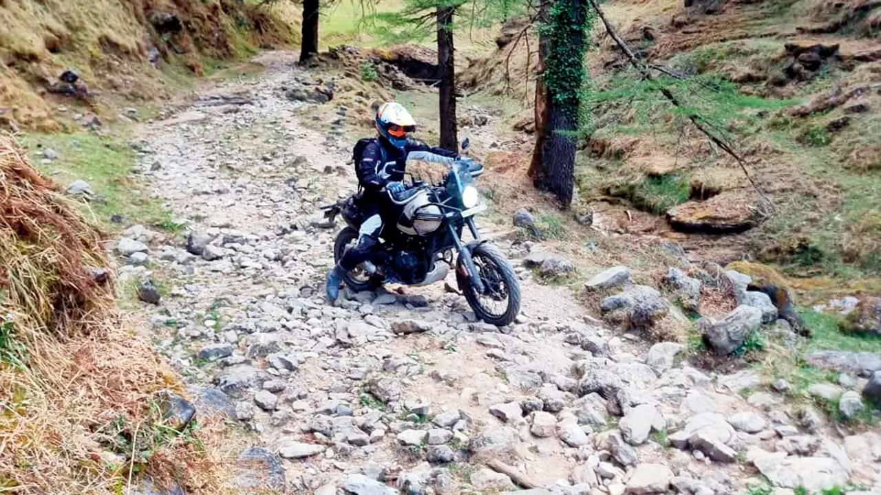 A seasoned rider nagivates rugged terrain during the previous festival. Pics courtesy/Anurag Chauhan