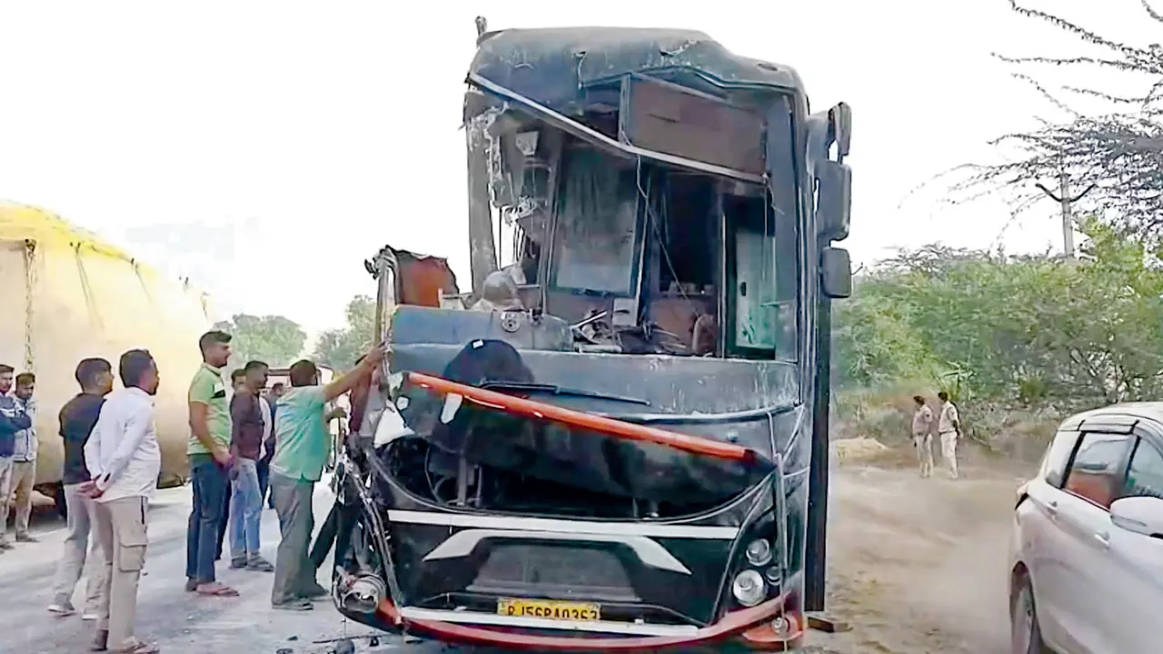 Five killed, several injured in bus-truck collision in Rajasthan’s Hanumangarh