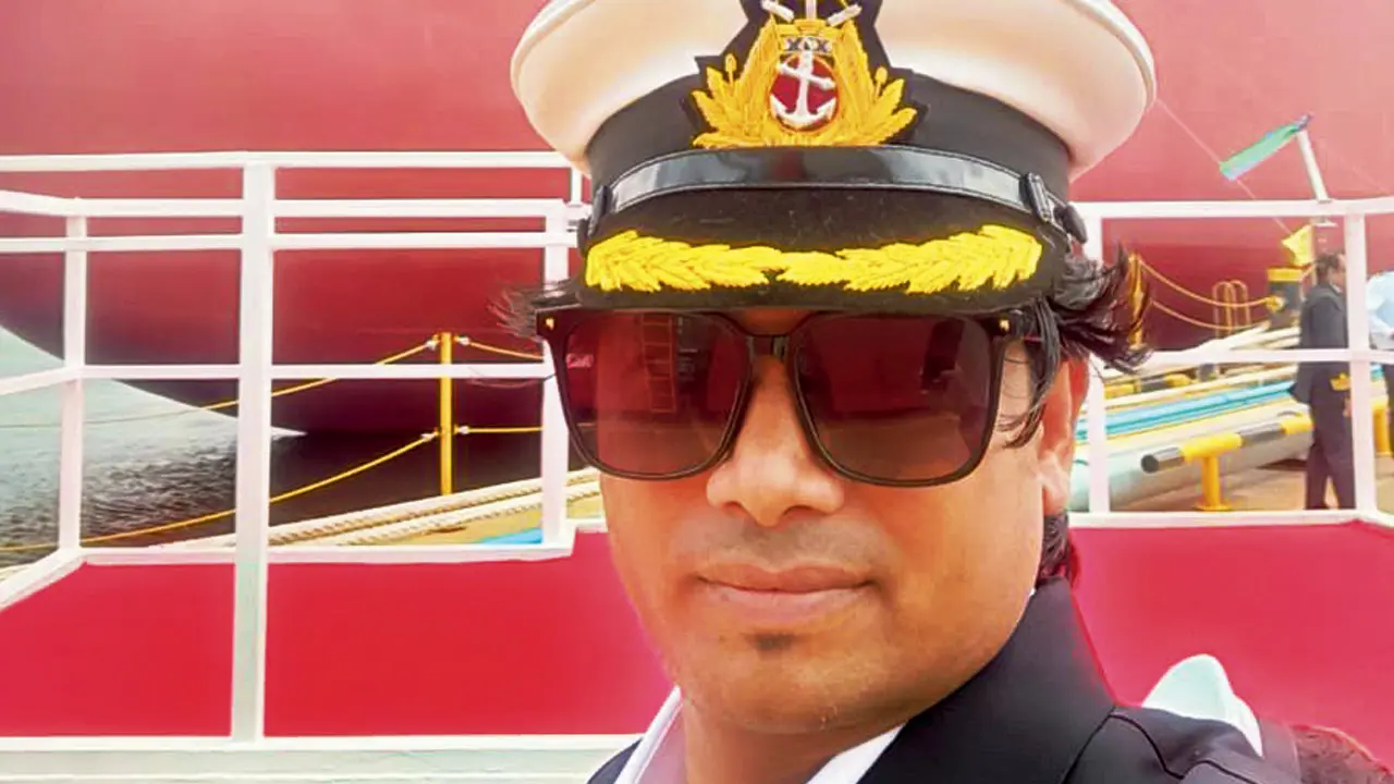 Captain Virendra Vishwakarma, who is commanding the tanker