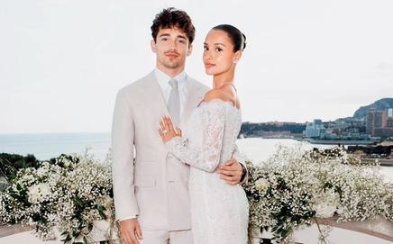 Charles Leclerc with wife Alexandra. Pic/Alexandra’s Instagram