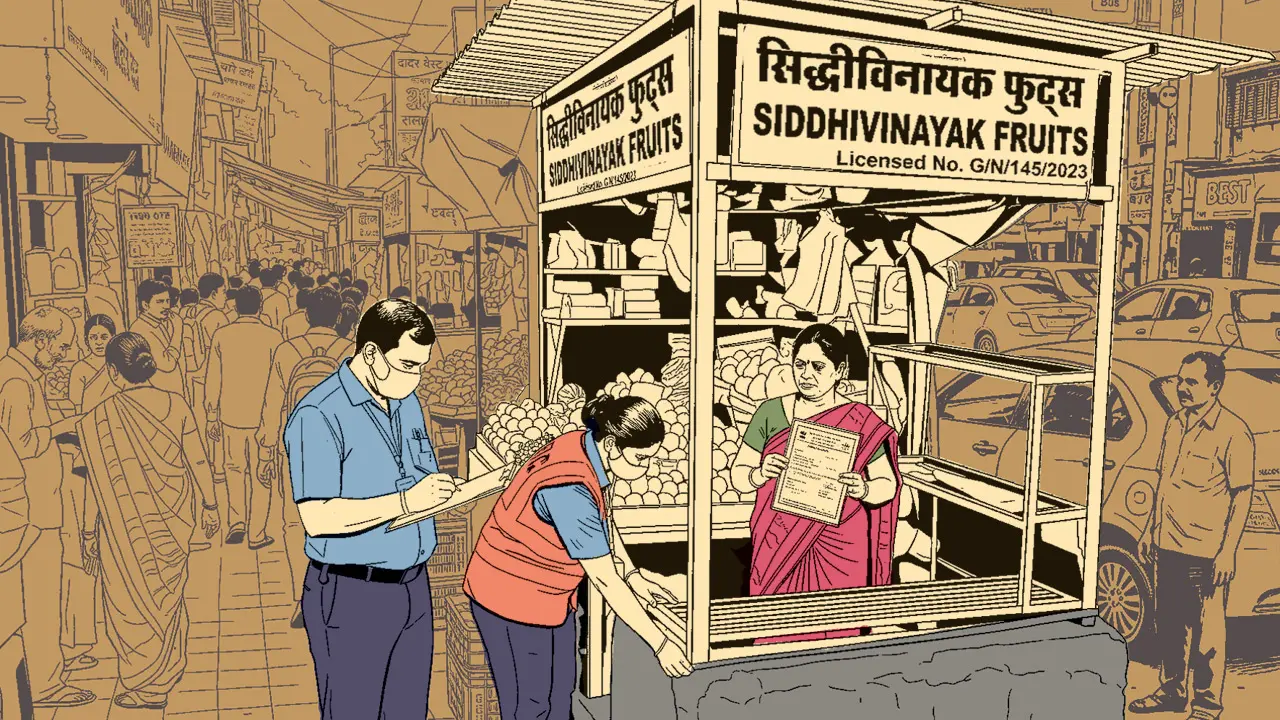 A survey of licensed hawkers, who have constructed concrete or semi-permanent structures on the footpaths, will be carried out