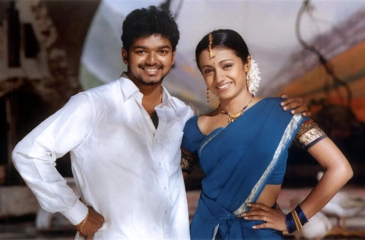 Vijay and Trisha are among Tamil cinema’s most loved onscreen pairs, having acted together in several successful films.Their chemistry in the 2004 blockbuster Ghilli, directed by Dharani, made them an instant fan-favourite pair