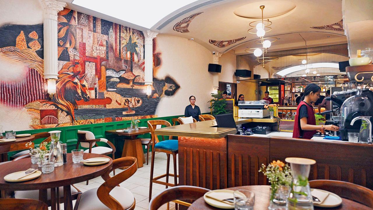 The space is designed to move seamlessly from breakfast and coffee to small plates, wine, and cocktails by evening. Pics/Ashish Raje