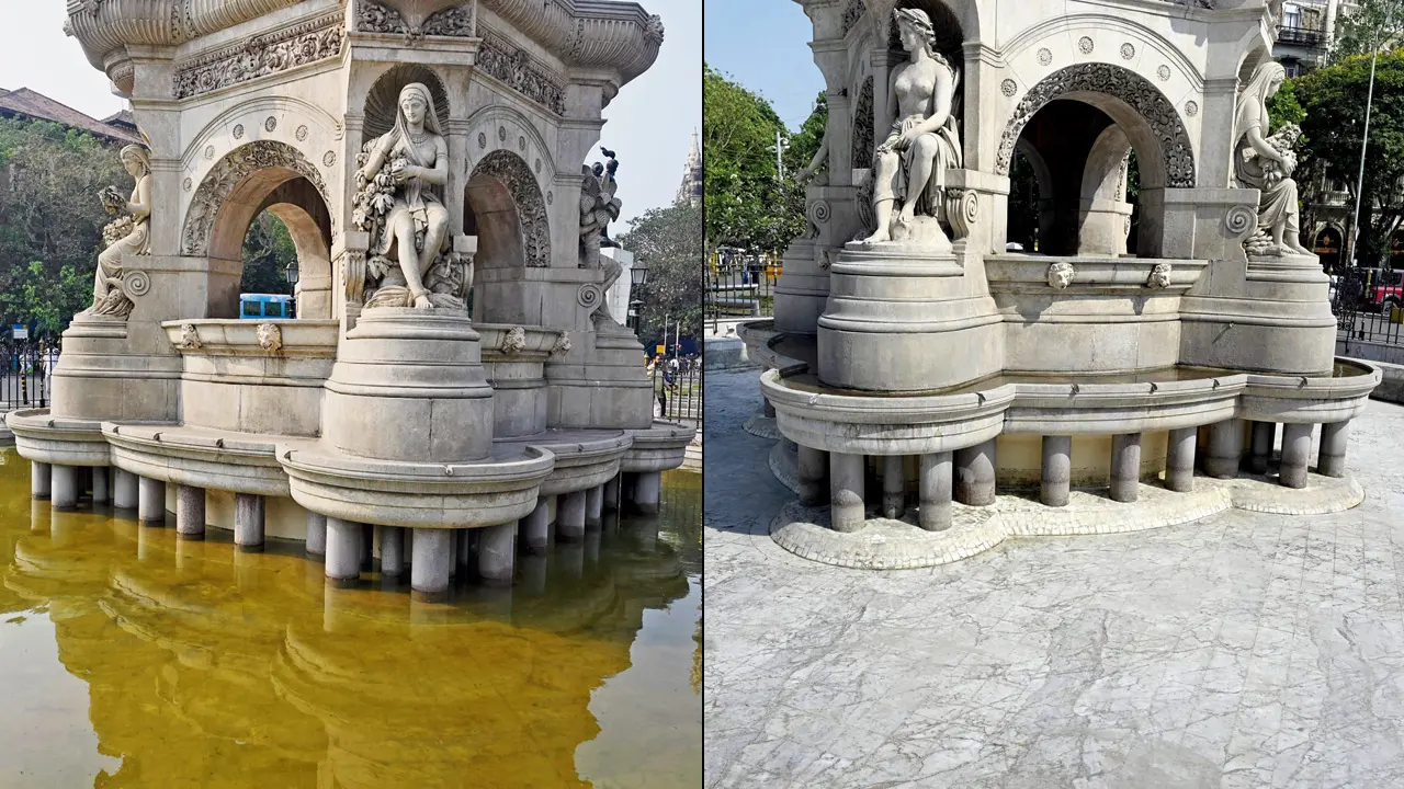 Historic Flora Fountain springs back to life after BMC steps in