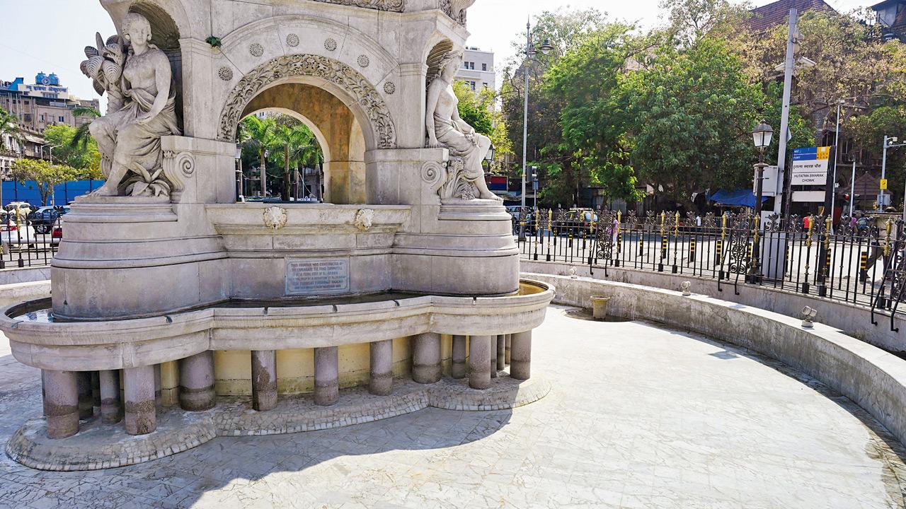 The 162-year-old structure on Sunday, following a clean-up by civic workers. PICS/ASHISH RAJE