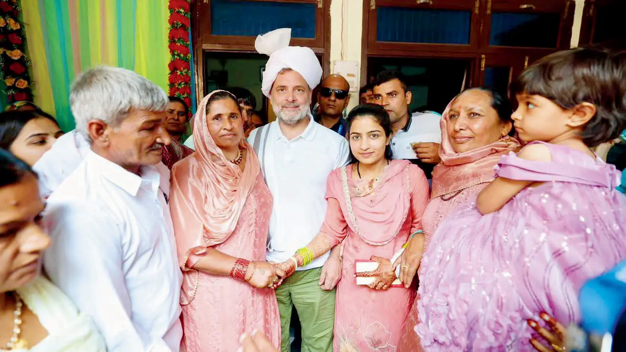 Rahul attends wedding of farmer’s daughter