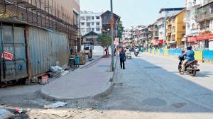 Stone dust on Girgaon Metro road triggers health complaints among residents