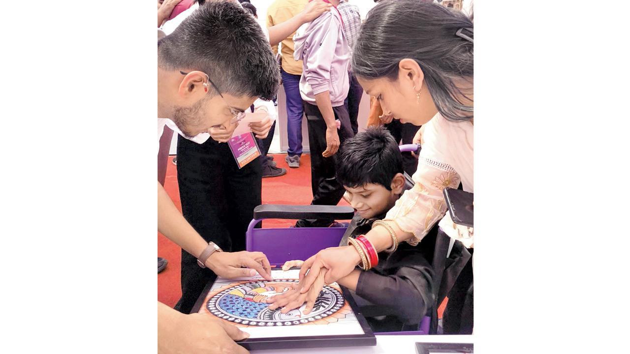 A visual guide directs a child through the interface. Pics Courtesy/AccessforAll