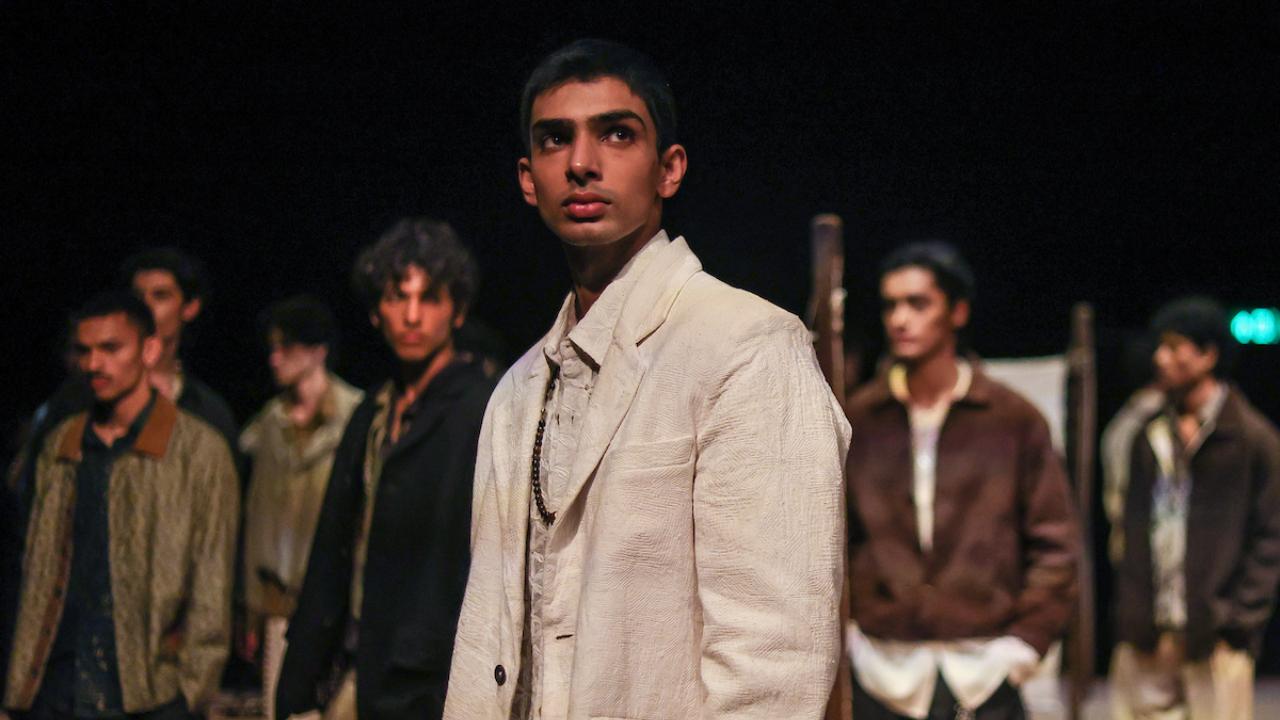 Marking the brand’s first-ever runway presentation in India, fashion label Kartik Research, founded in 2021 by designer Kartik Kumra, showcased a collection with handspun khadi from Bhujodi, Rabari embroidery from Kutch and hand knitting from the women’s cooperative in Almora as key elements