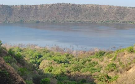 Lonar Lake, located in Buldhana district, Maharashtra. PIC/National Centre for Science Communicators