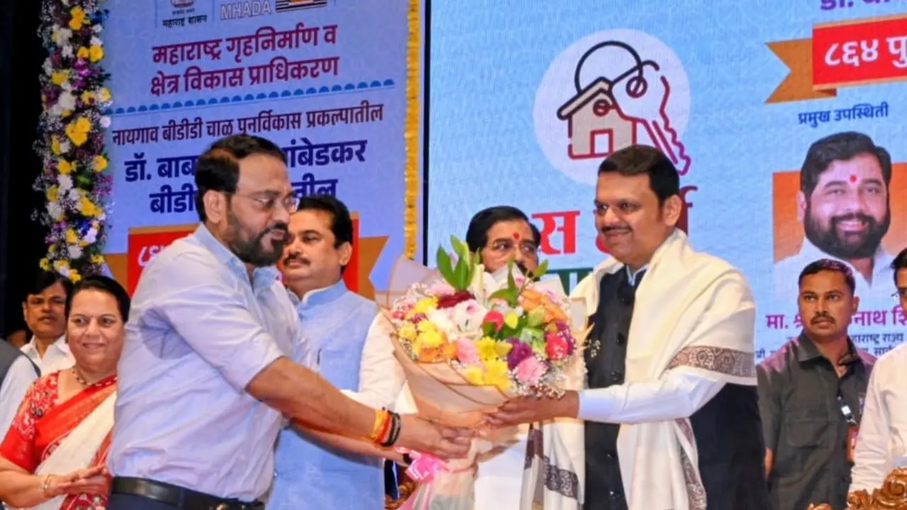 BDD Chawl Redevelopment Project: CM Fadnavis hands over keys to 864 homes