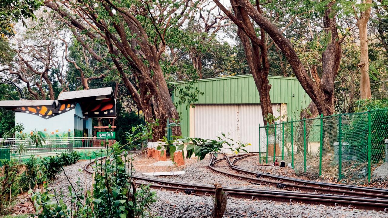 An empty mini train station after services were suspended due to a technical issue. Pic/By Special Arrangement