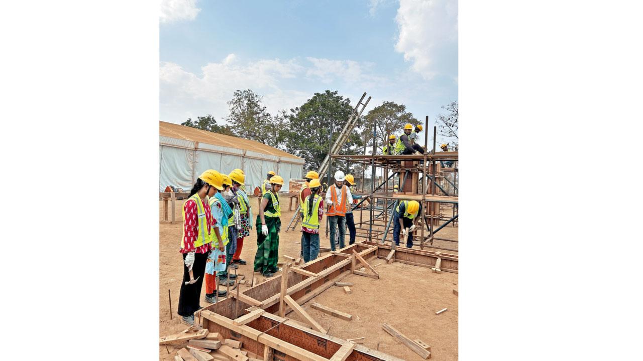 Women are given job opportunities in construction, known to  be a very male-dominated field, where they never expected to have the chance to work