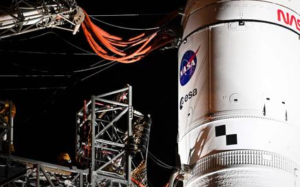 The journey to the launch pad is expected to take nearly 12 hours. PIC/ AFP