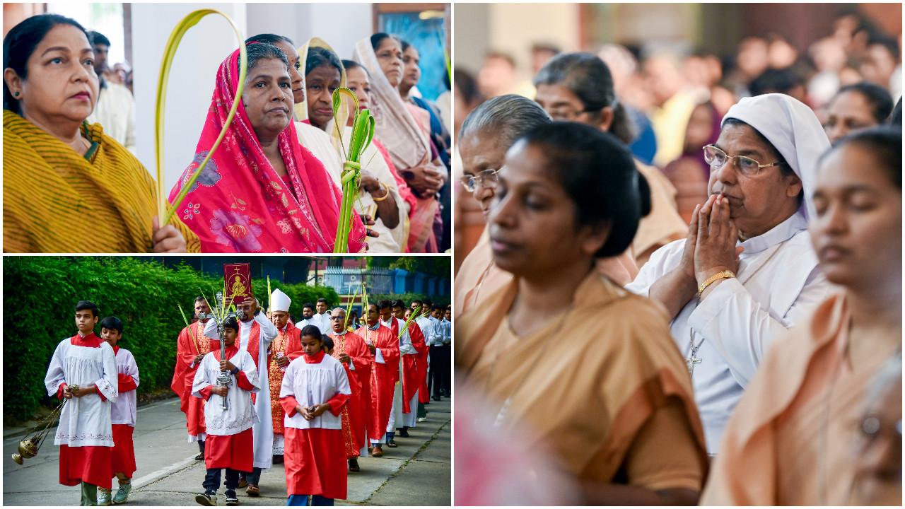 PICS | Indian Christians observe Palm Sunday, mark beginning of Holy Week