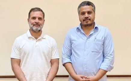 Rahul Gandhi (Left) and Rohit Pawar (Right). Pic/X