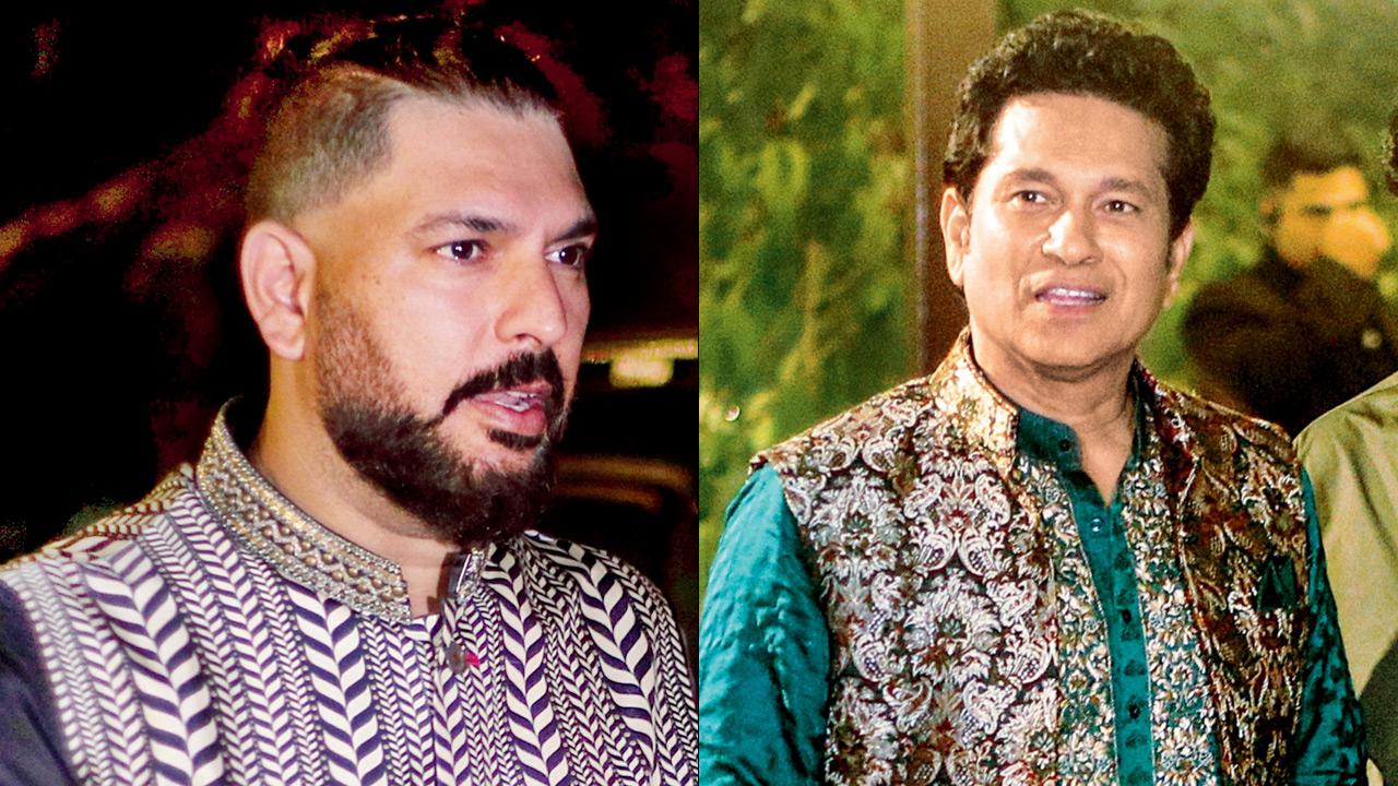 Yuvraj Singh and Sachin Tendulkar