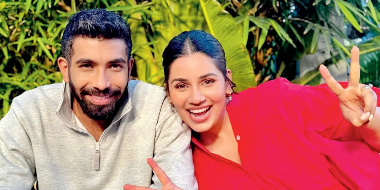 Sanjana Ganesan wishes Jasprit Bumrah on 5th anniversary